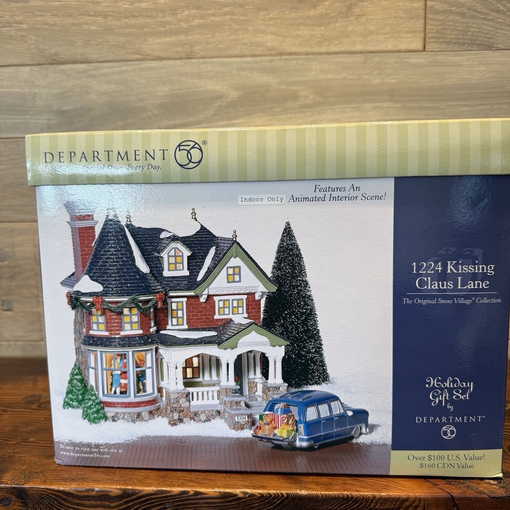 Department 56 1224 Kissing Klaus Lane Incomplete Please Read As Is Retired